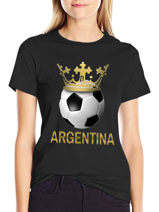 Argentina Soccer Ball Crown T-Shirt