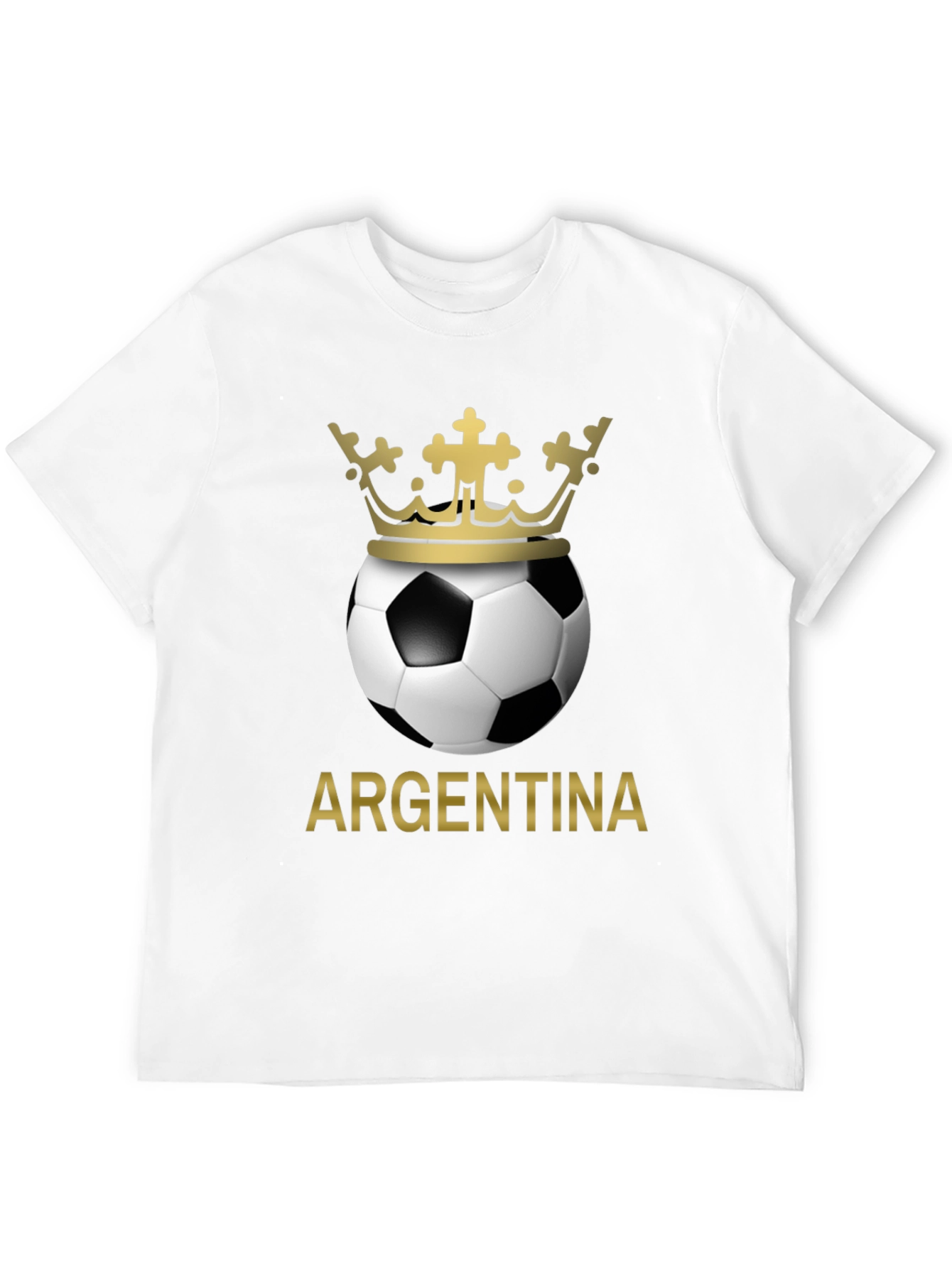 Argentina Soccer Ball Crown T-Shirt