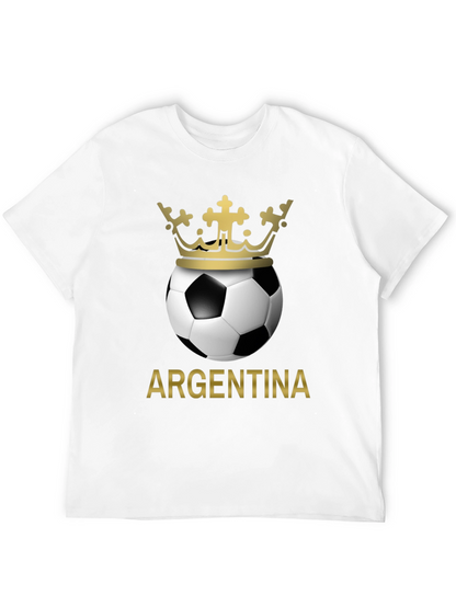Argentina Soccer Ball Crown T-Shirt