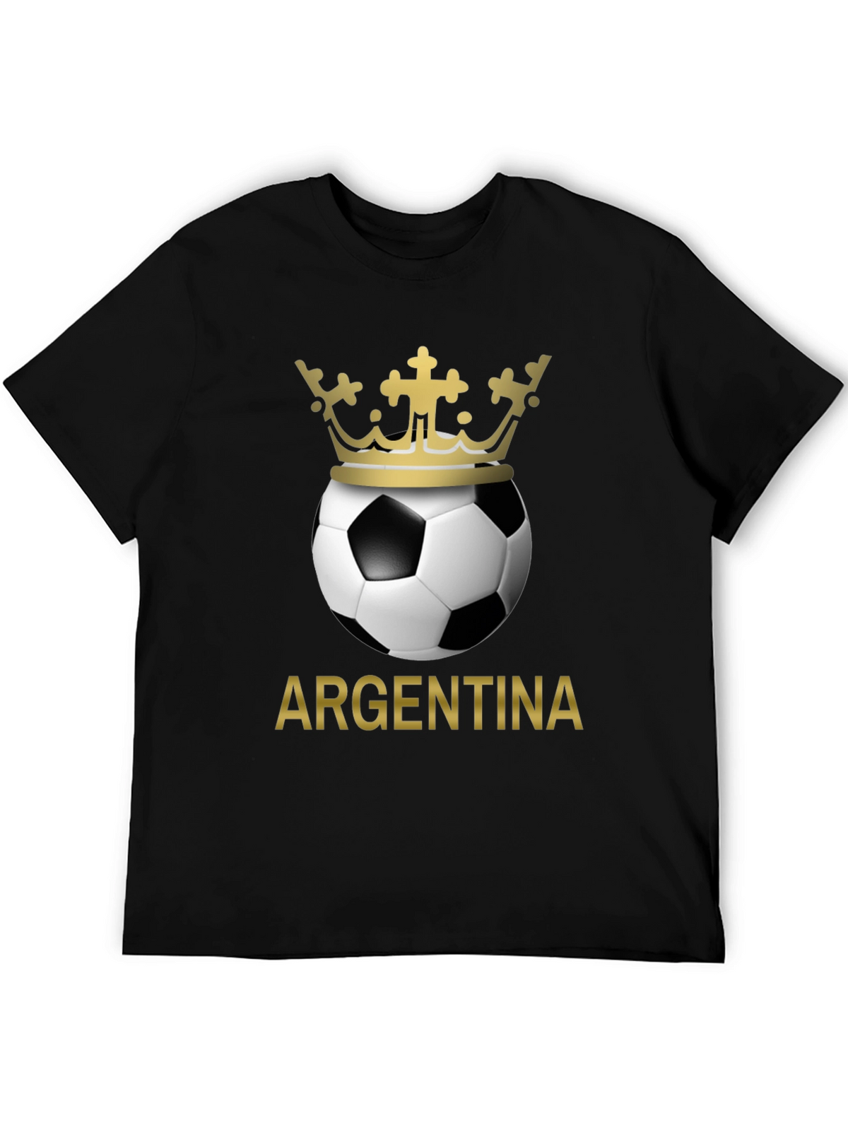 Argentina Soccer Ball Crown T-Shirt
