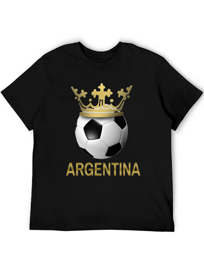 Argentina Soccer Ball Crown T-Shirt