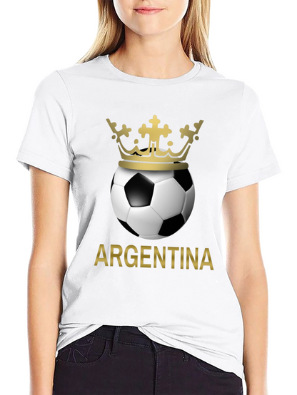 Argentina Soccer Ball Crown T-Shirt