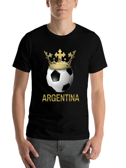 Argentina Soccer Ball Crown T-Shirt