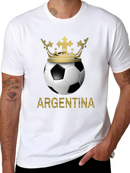 Argentina Soccer Ball Crown T-Shirt