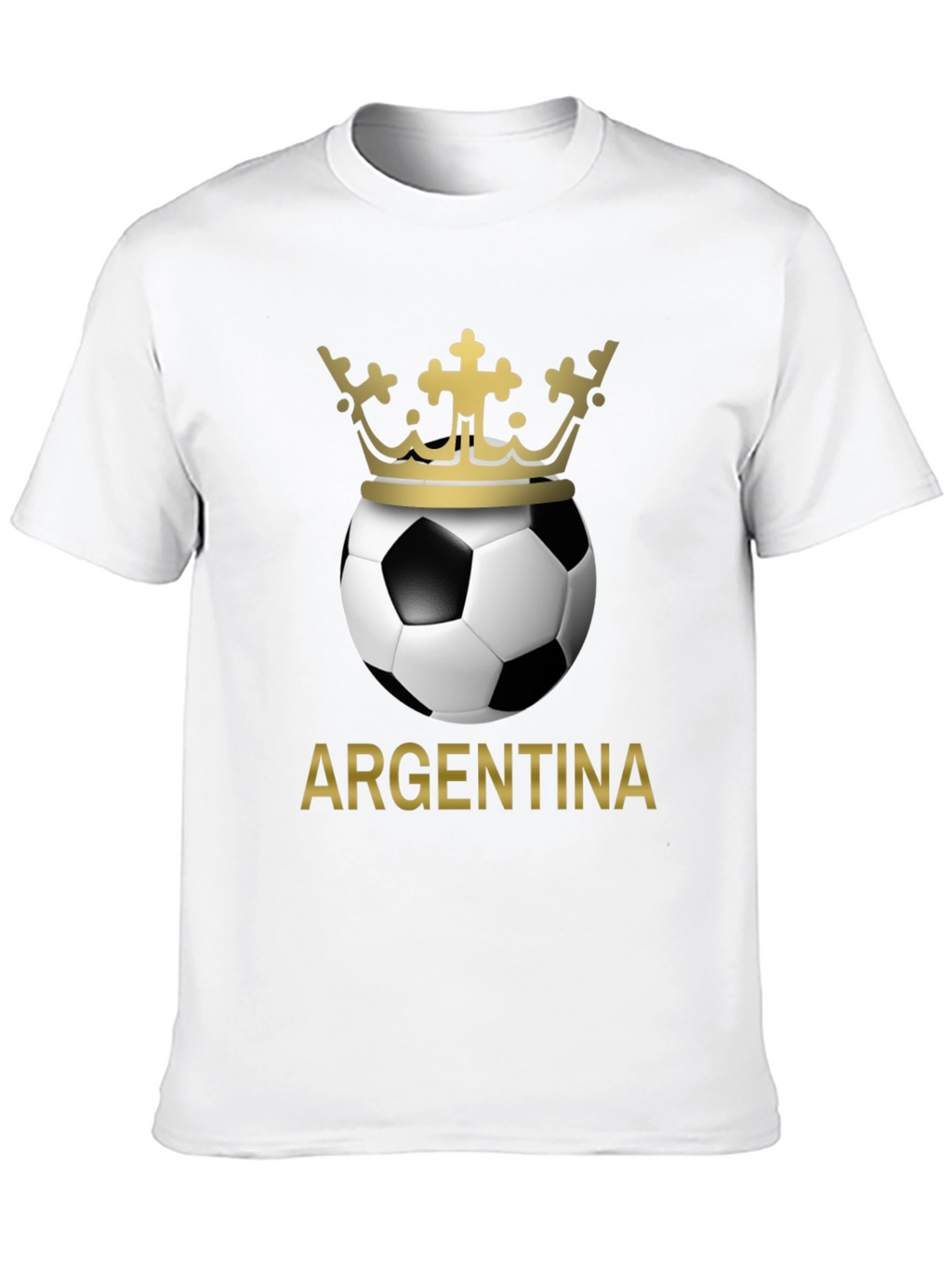 Argentina Soccer Ball Crown T-Shirt