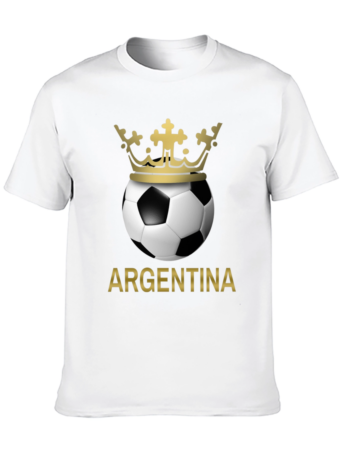Argentina Soccer Ball Crown T-Shirt