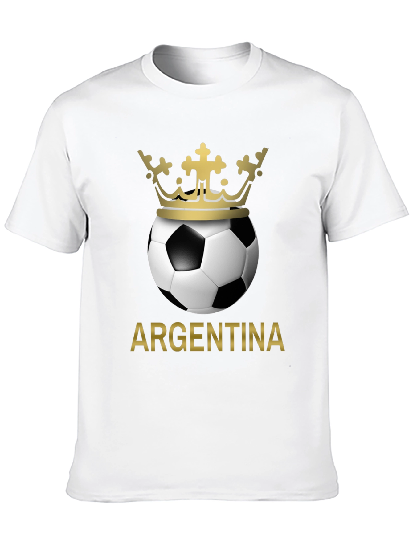 Argentina Soccer Ball Crown T-Shirt