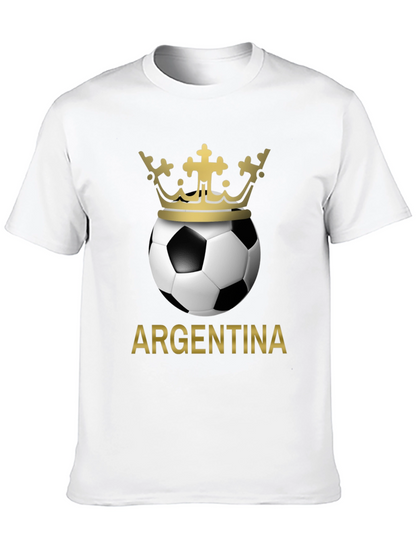 Argentina Soccer Ball Crown T-Shirt