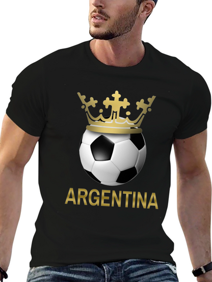 Argentina Soccer Ball Crown T-Shirt