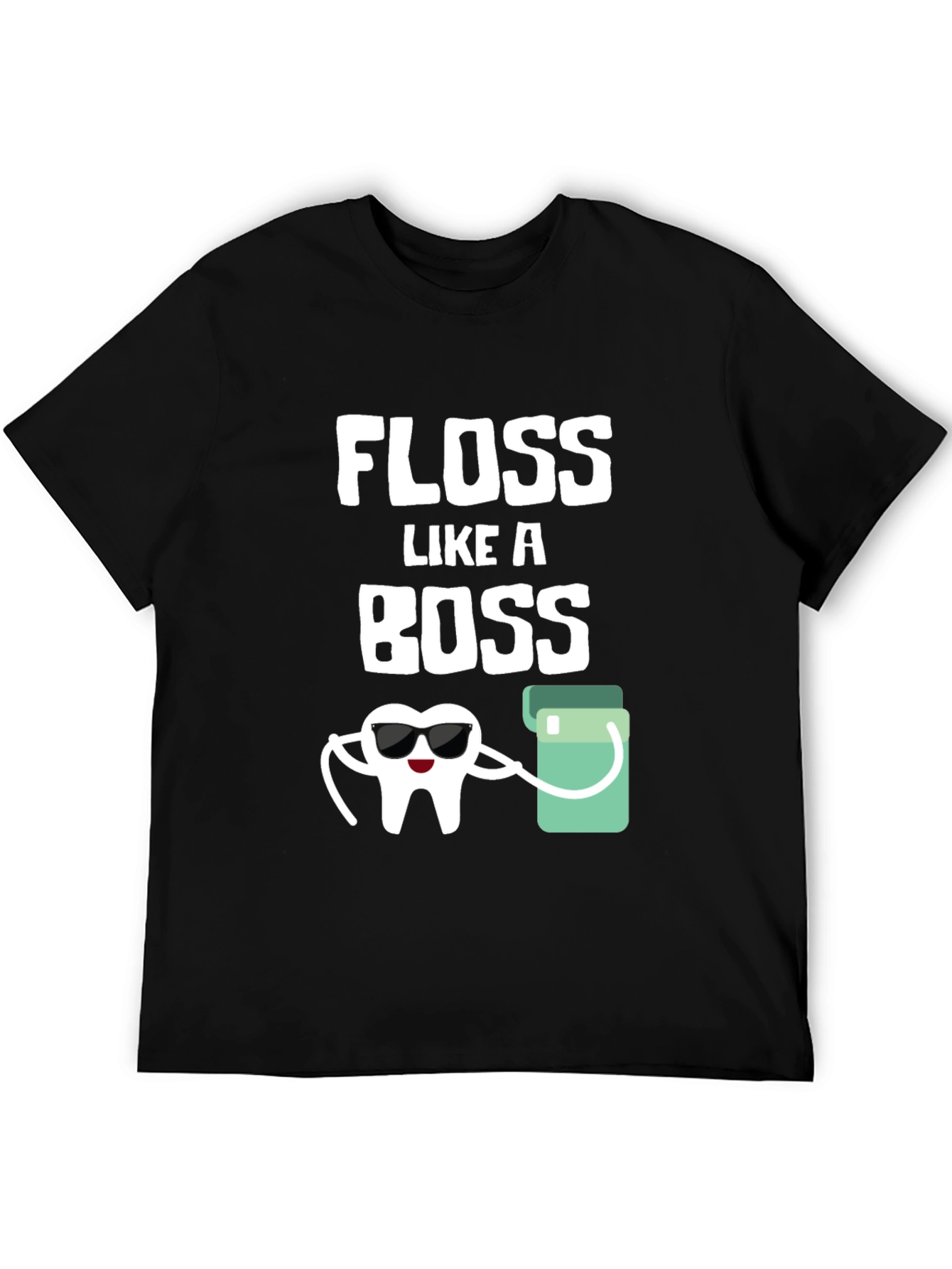 Floss Like a Boss Graphic Tee - Dental Humor Shirt