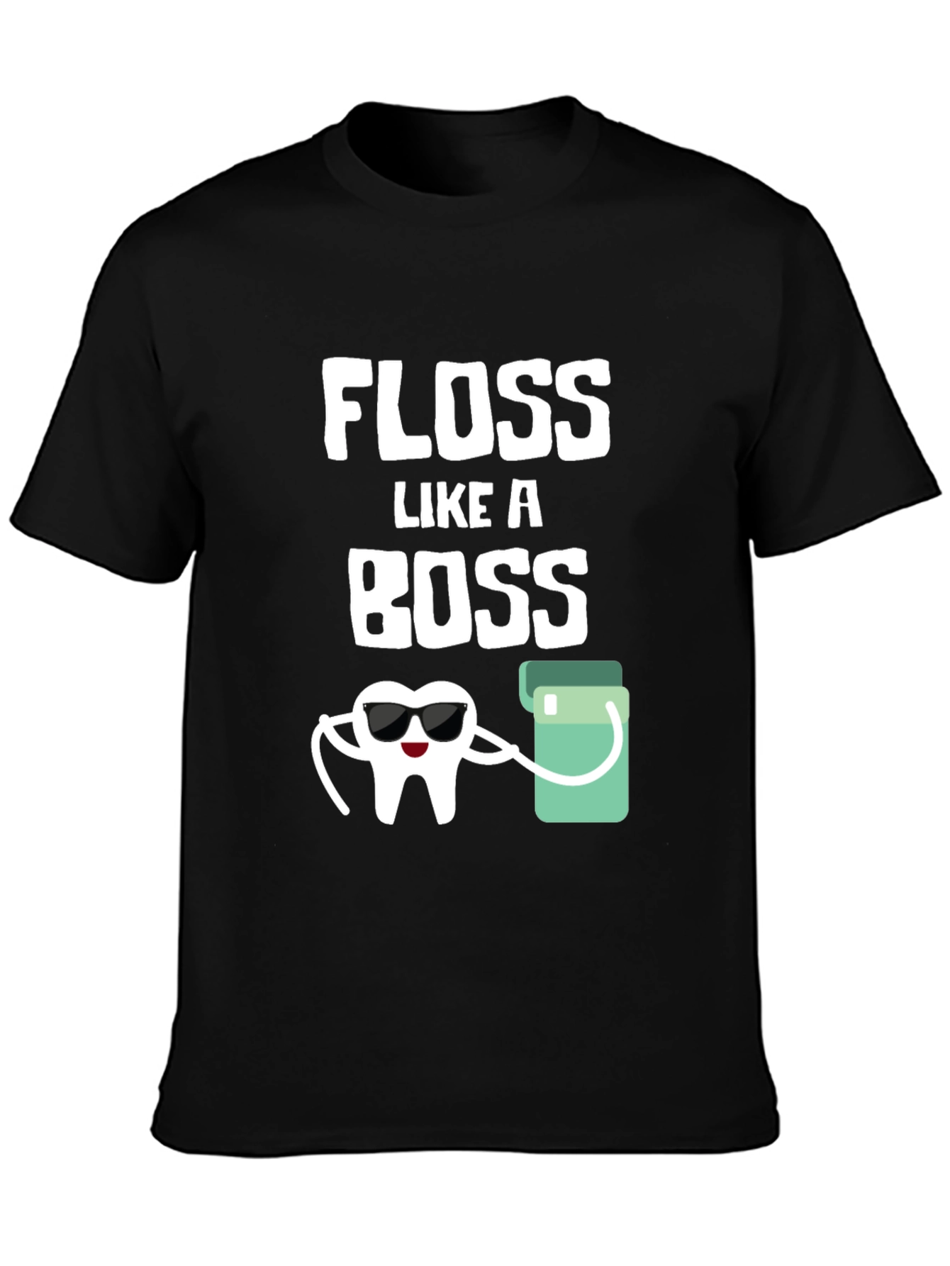 Floss Like a Boss Graphic Tee - Dental Humor Shirt