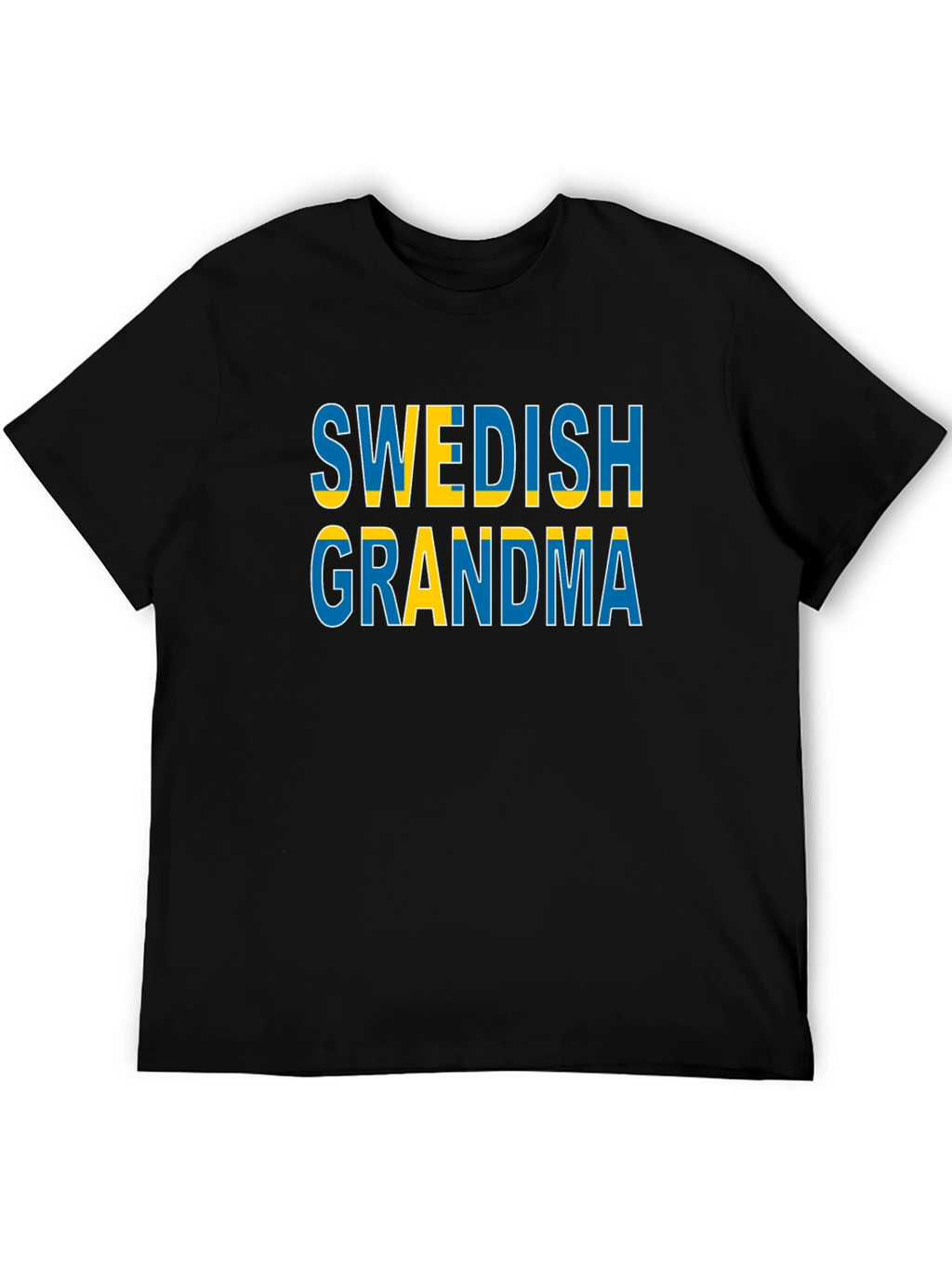 Swedish Grandma T-Shirt Black Cotton
