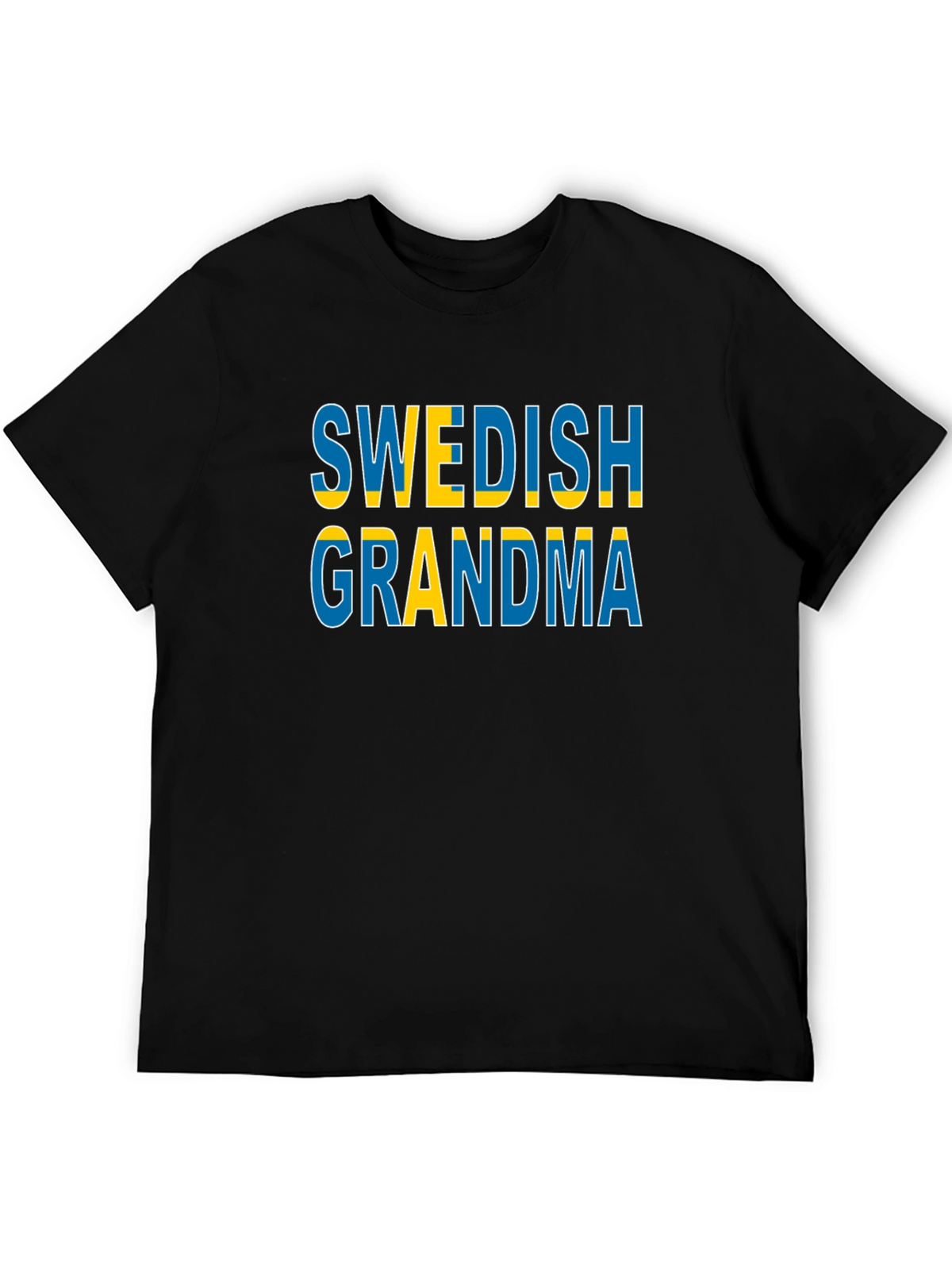 Swedish Grandma T-Shirt Black Cotton