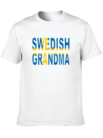 Swedish Grandma T-Shirt Black Cotton