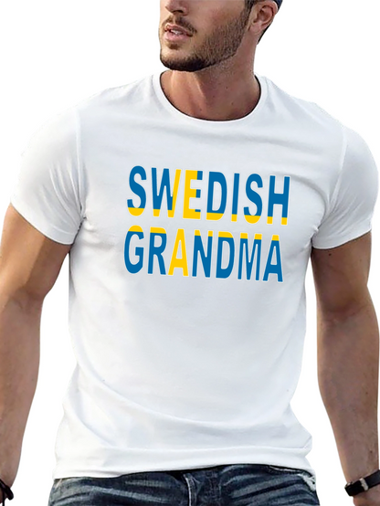 Swedish Grandma T-Shirt Black Cotton