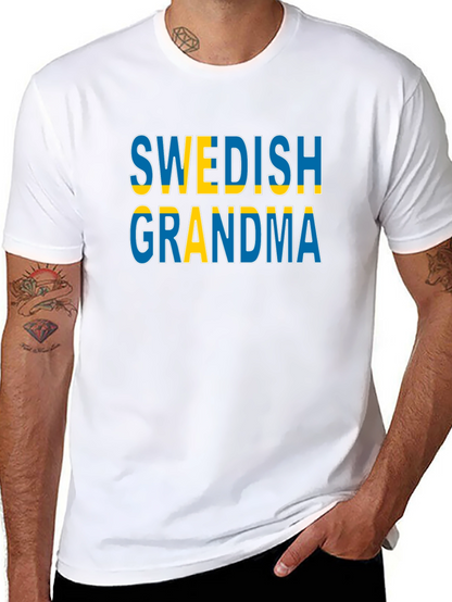 Swedish Grandma T-Shirt Black Cotton