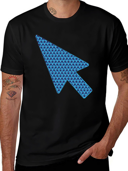 Cursor Arrow Graphic Black T-Shirt