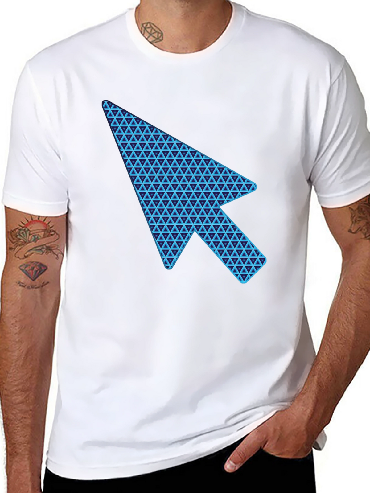 Cursor Arrow Graphic Black T-Shirt