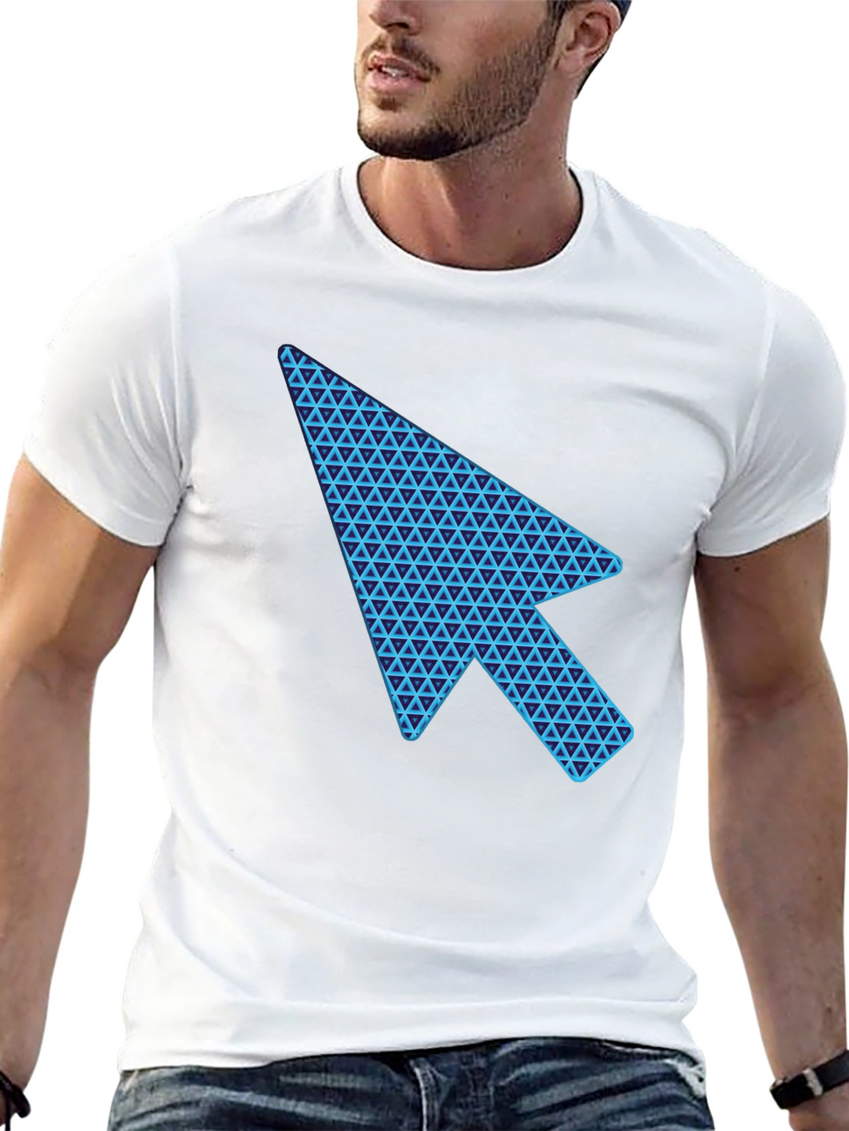 Cursor Arrow Graphic Black T-Shirt