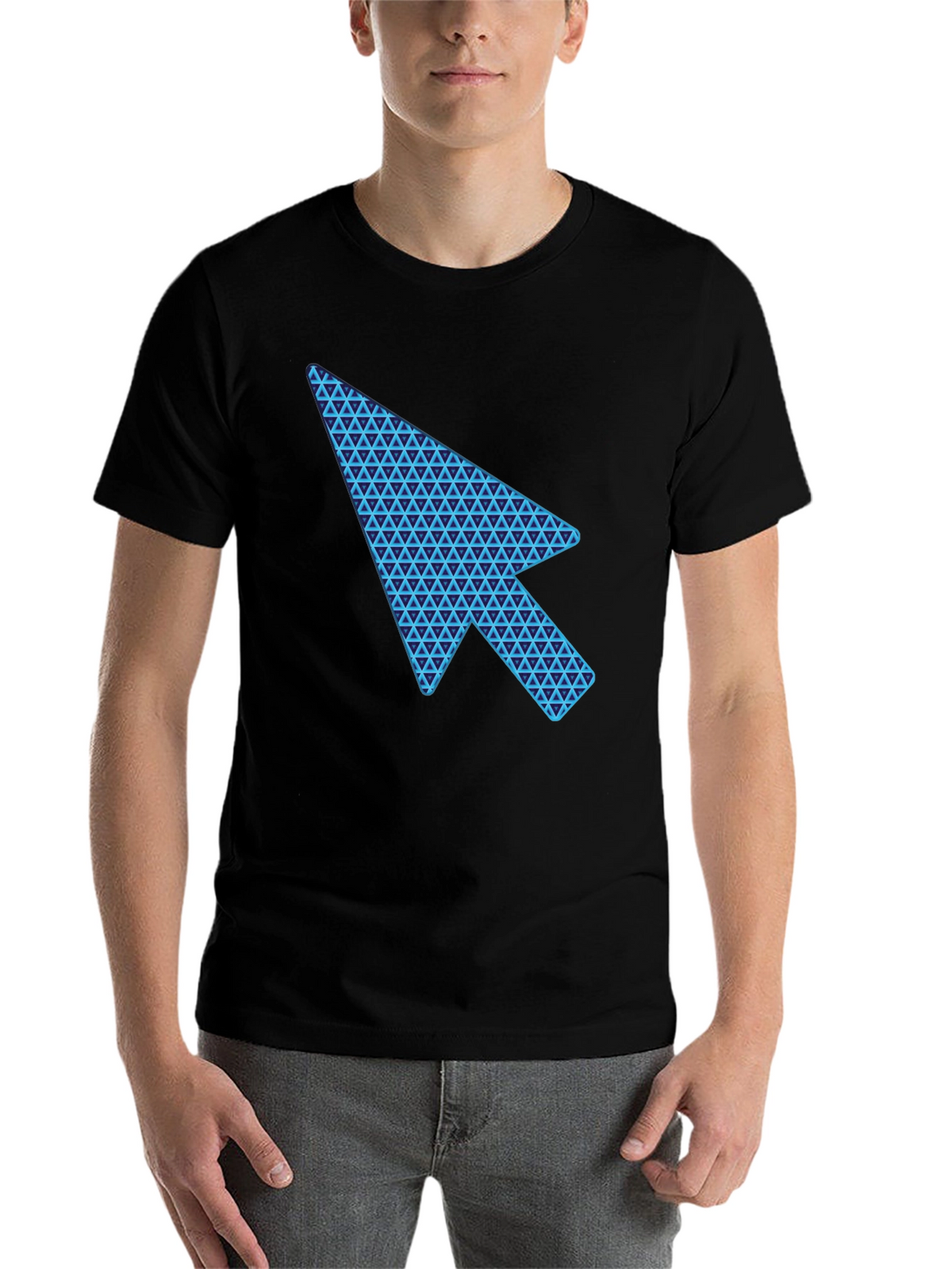 Cursor Arrow Graphic Black T-Shirt