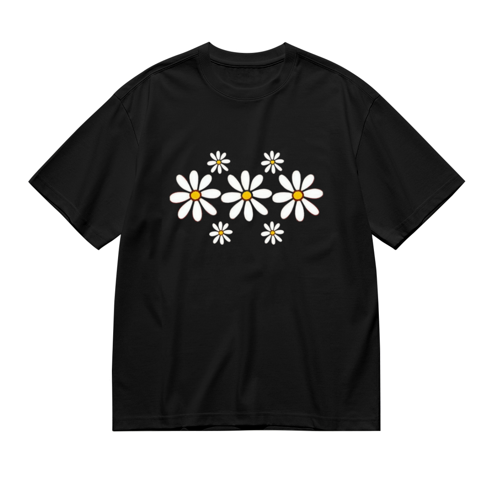 Sweet Smile & Heart Sketch Positive Vibes Tee