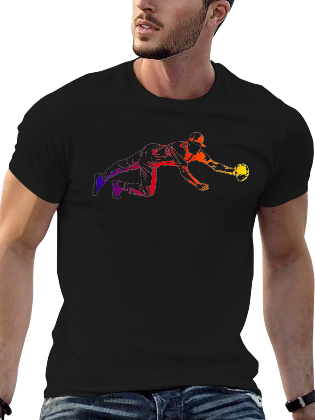 Rainbow Baseball Catch T-Shirt