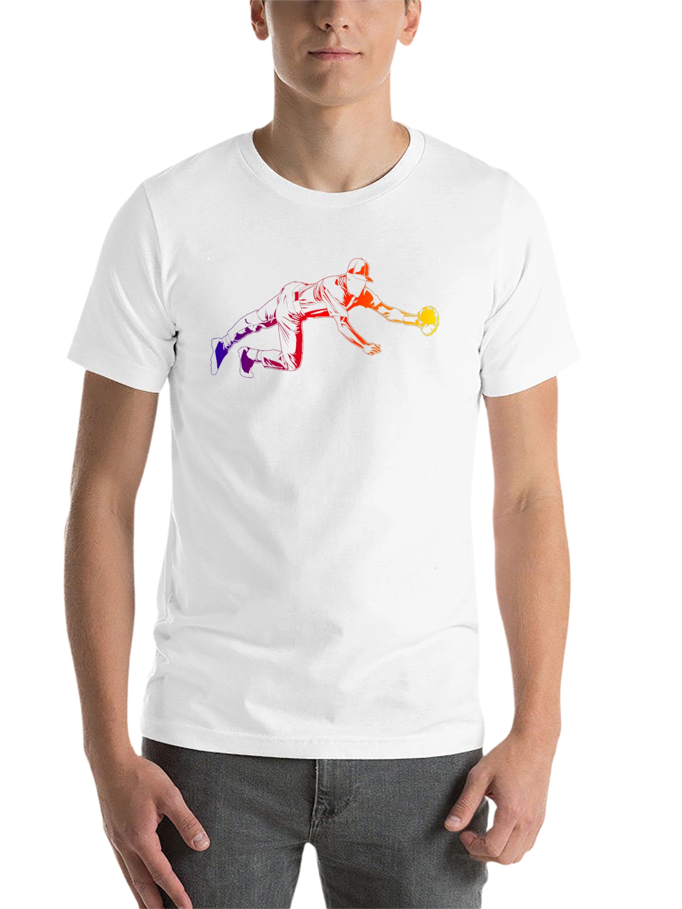 Rainbow Baseball Catch T-Shirt