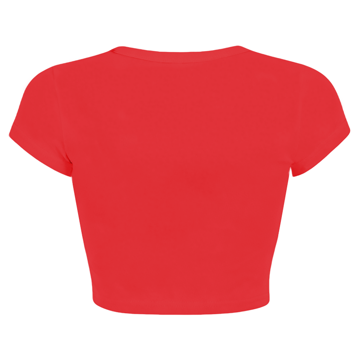 Daft Punk Punk Rock Bold Red Crop Top ¨C Retro Electronic Music Graphic Tee
