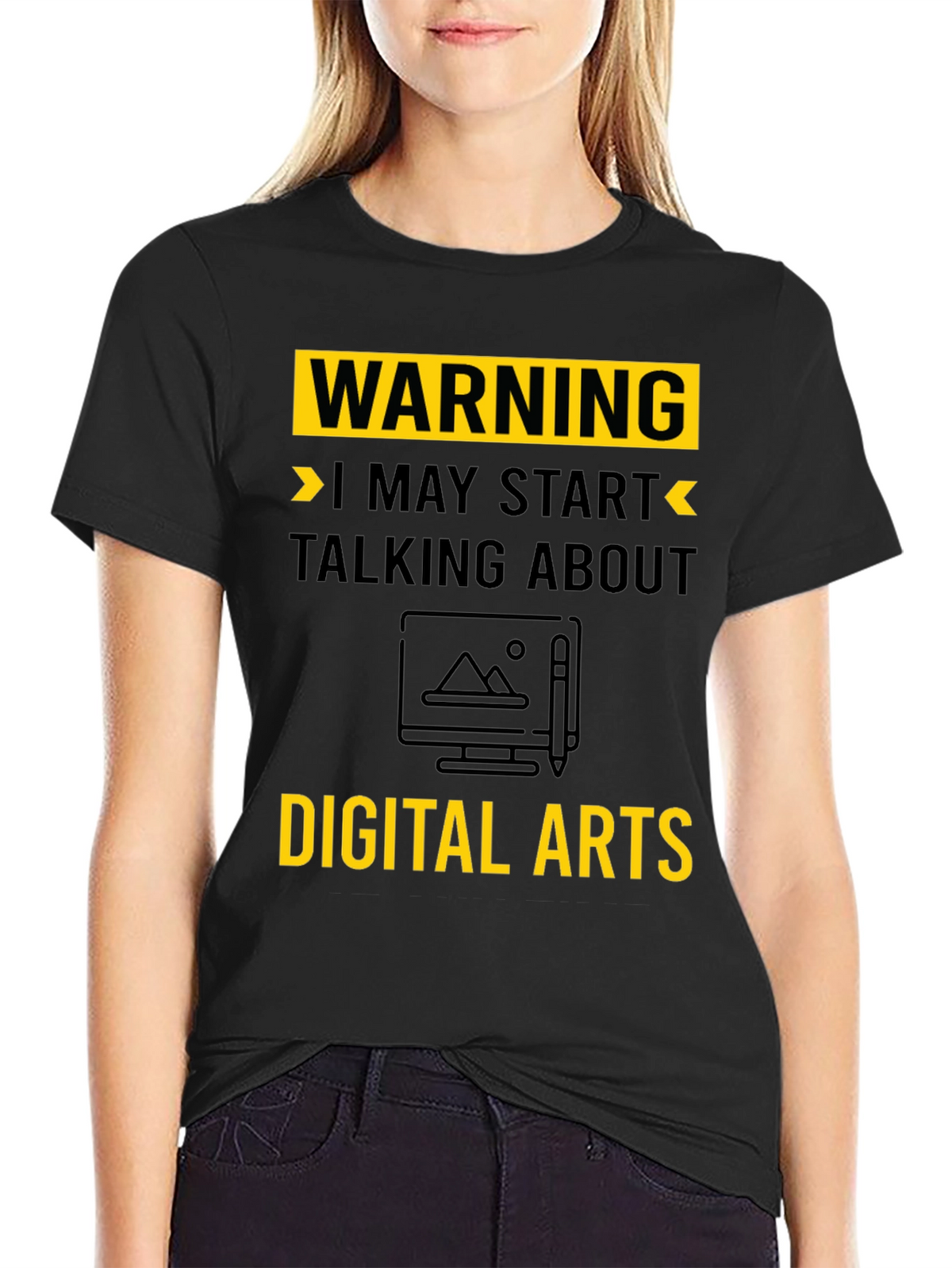 Warning May Start Talking About Digital Arts T-Shirt