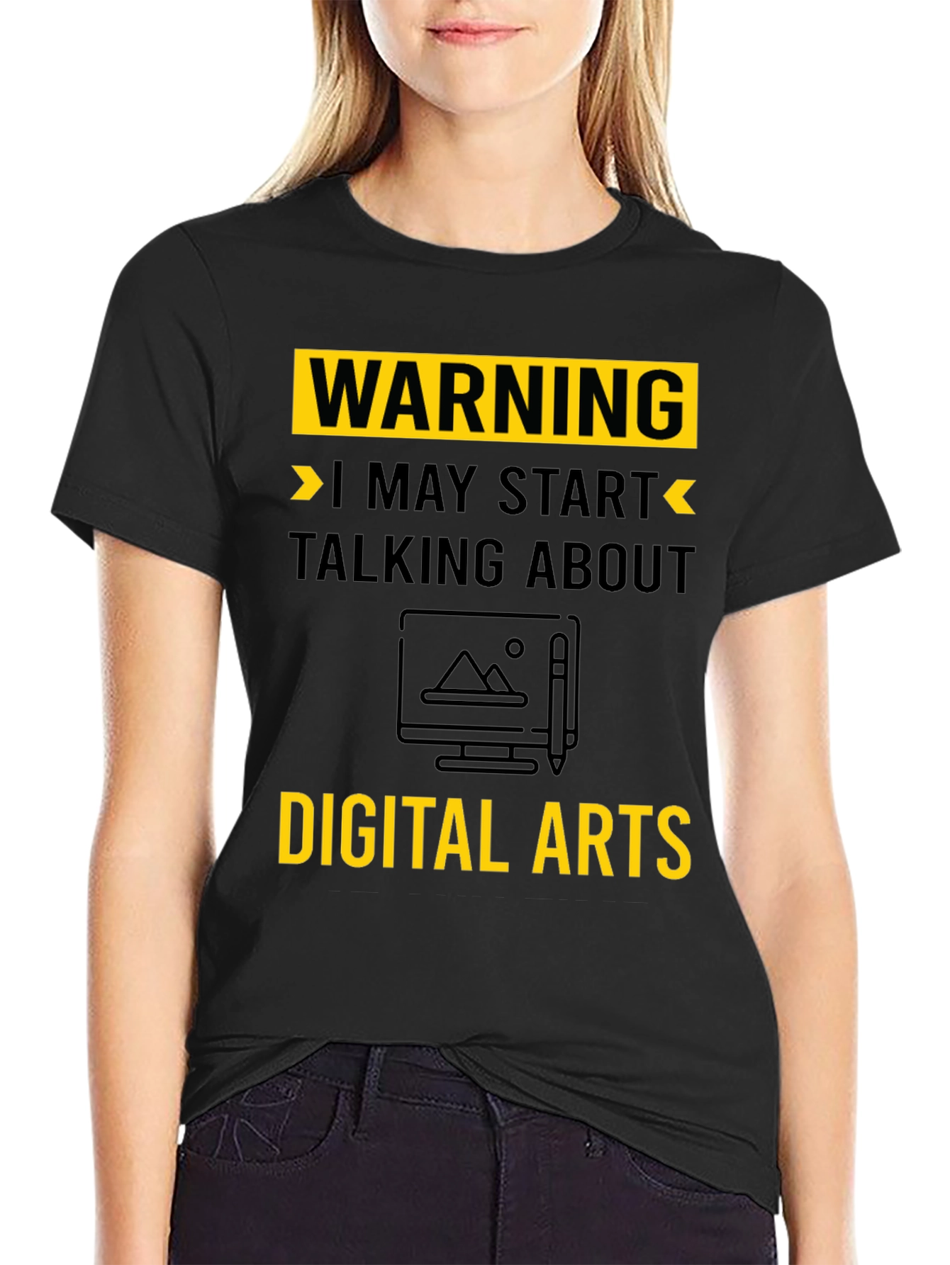 Warning May Start Talking About Digital Arts T-Shirt