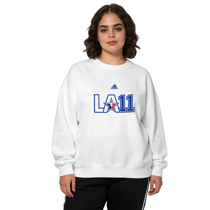 Sporty LA11 Logo Streetwear Crewneck Sweatshirt