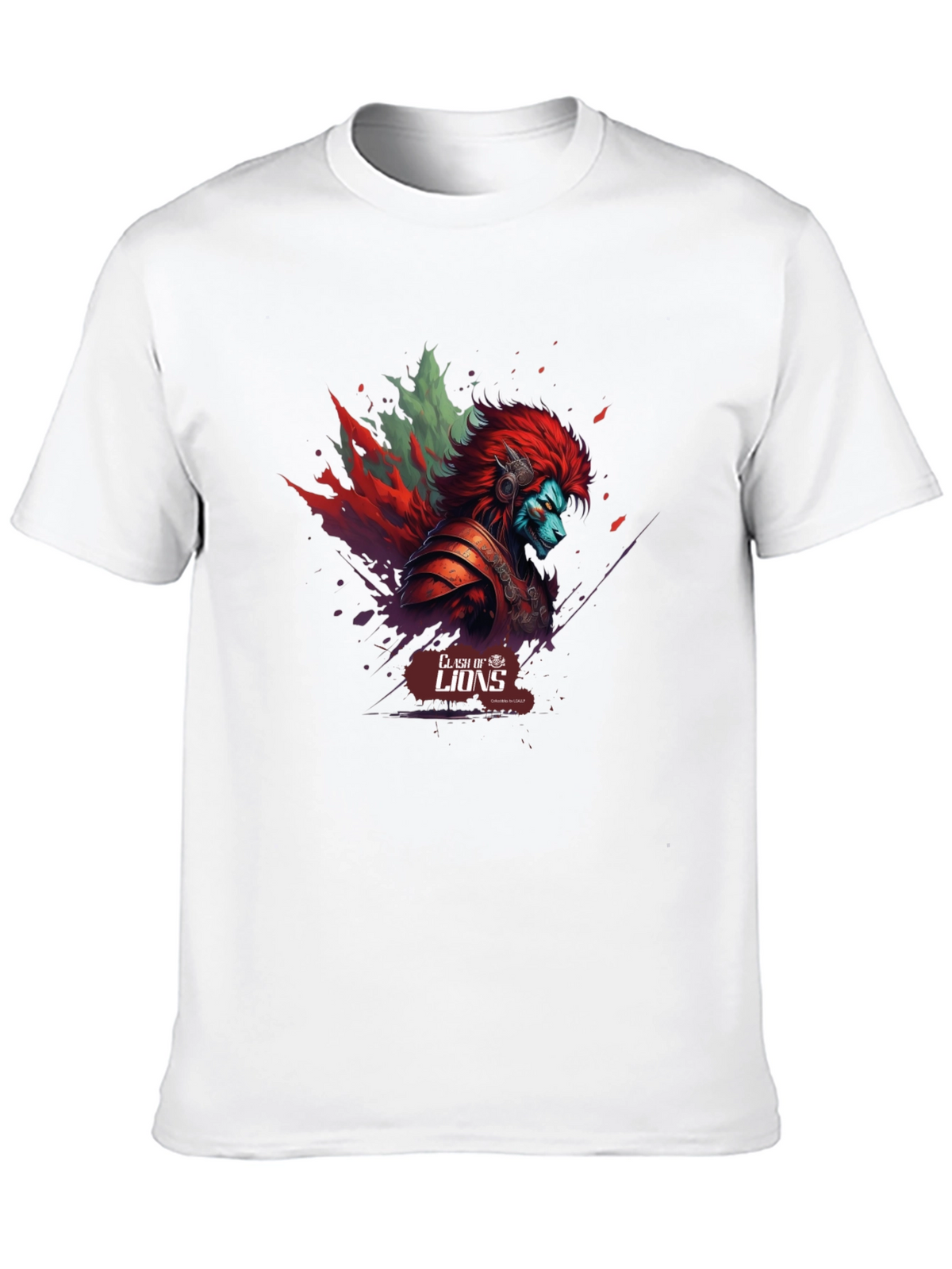 Clash of Lions Graphic T-Shirt - Unique Design