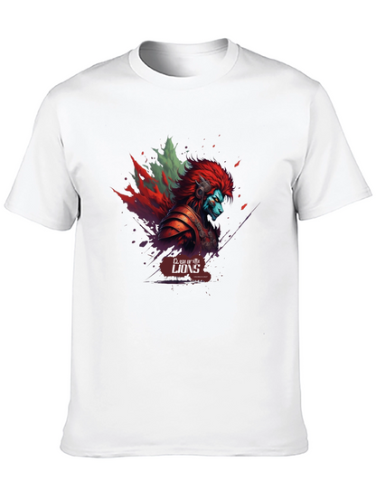 Clash of Lions Graphic T-Shirt - Unique Design