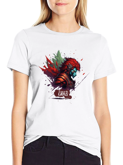 Clash of Lions Graphic T-Shirt - Unique Design