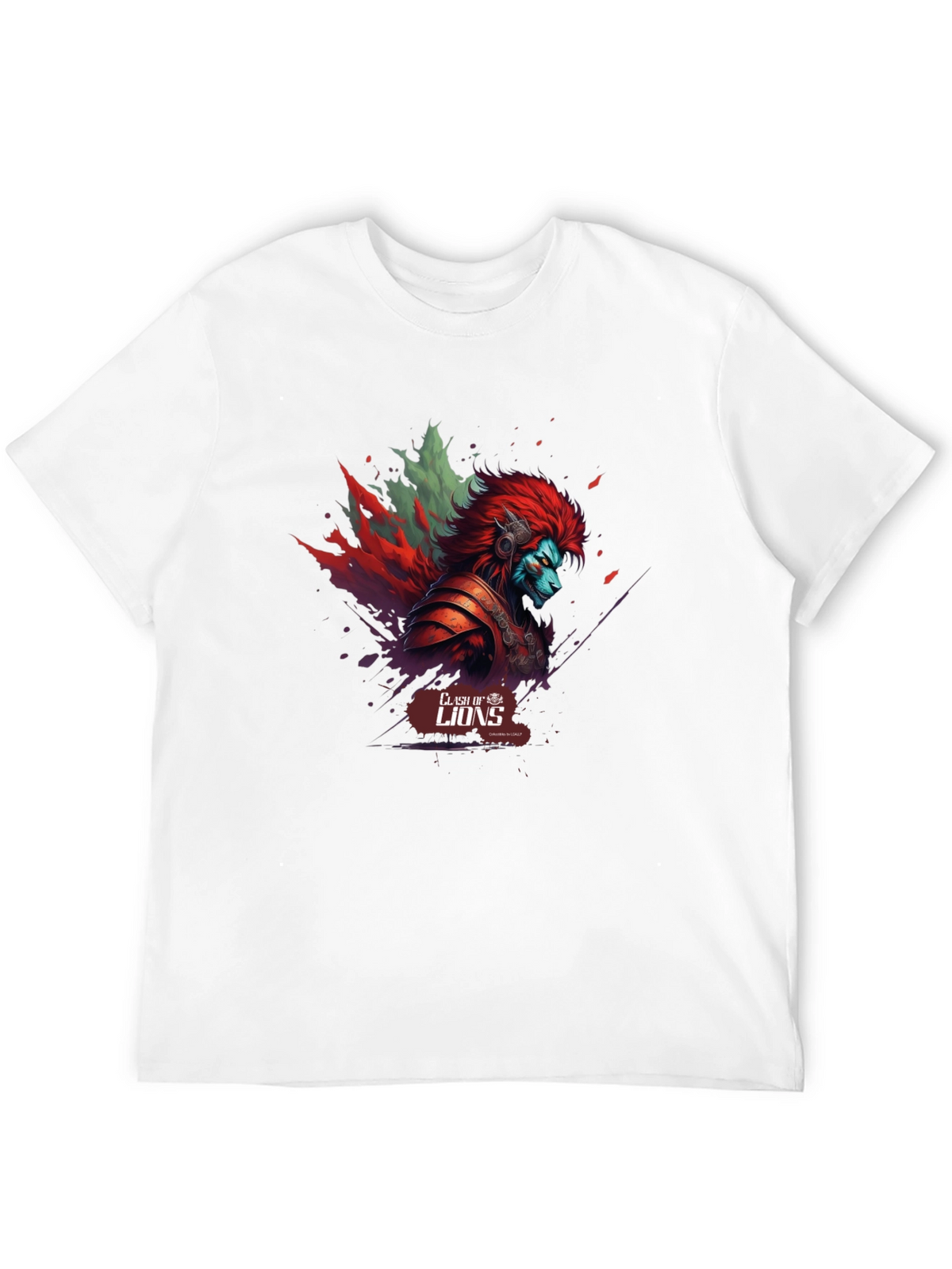 Clash of Lions Graphic T-Shirt - Unique Design