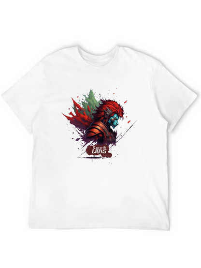 Clash of Lions Graphic T-Shirt - Unique Design