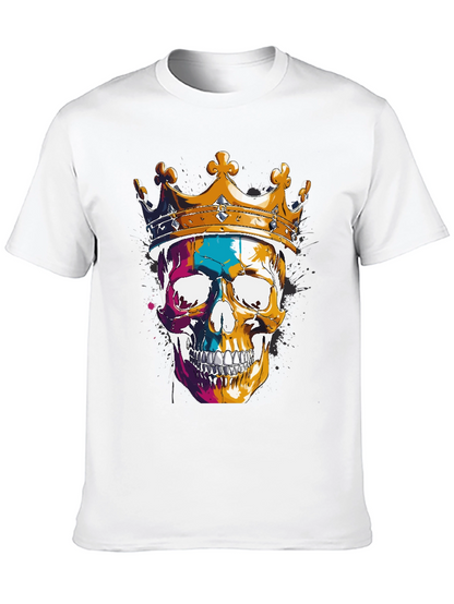 Skull King T-Shirt - Graphic Print Tee