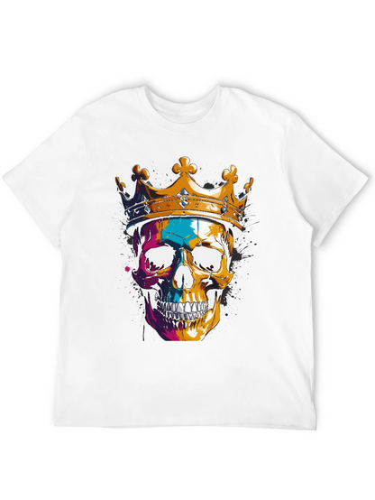 Skull King T-Shirt - Graphic Print Tee