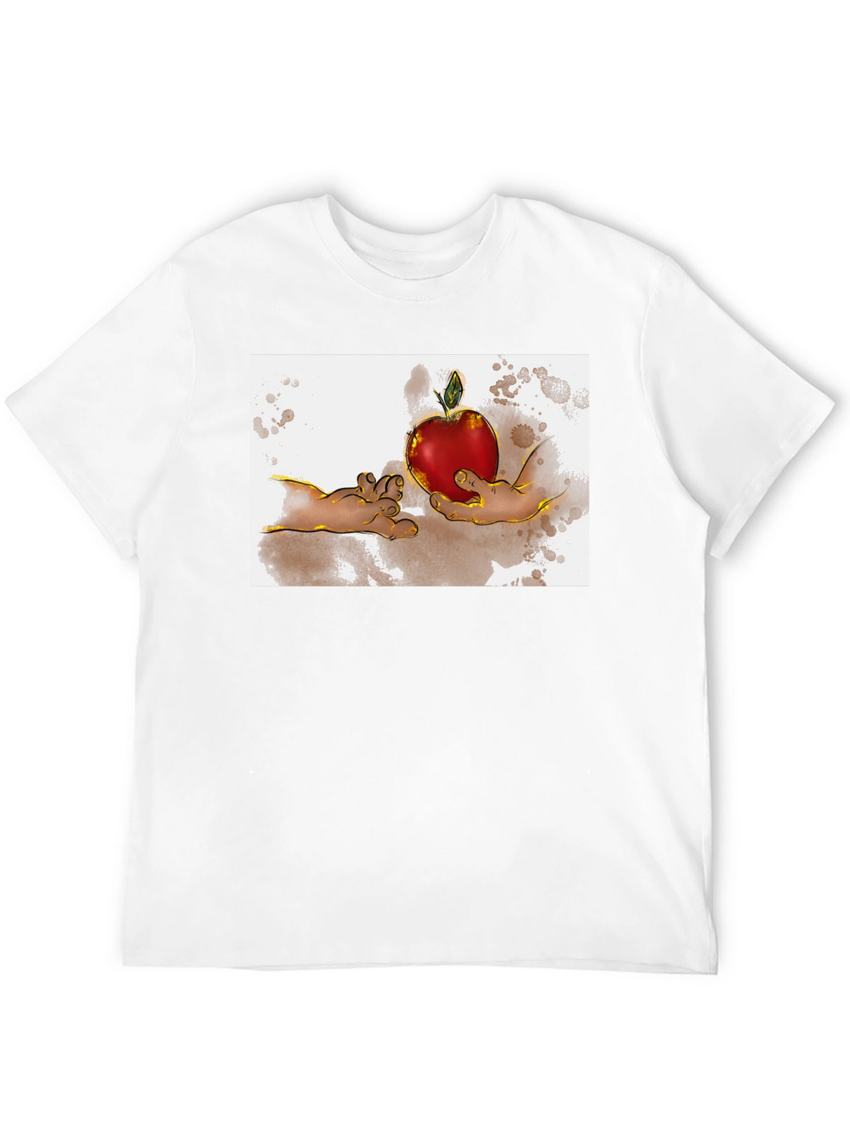 Creation of Adam Apple Graphic T-Shirt