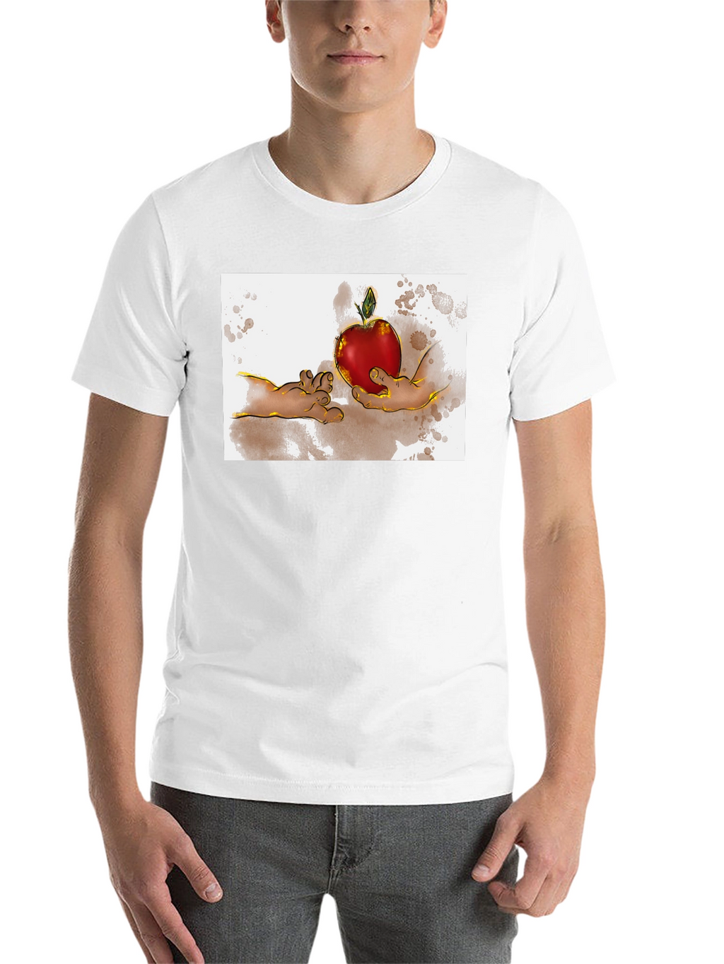 Creation of Adam Apple Graphic T-Shirt