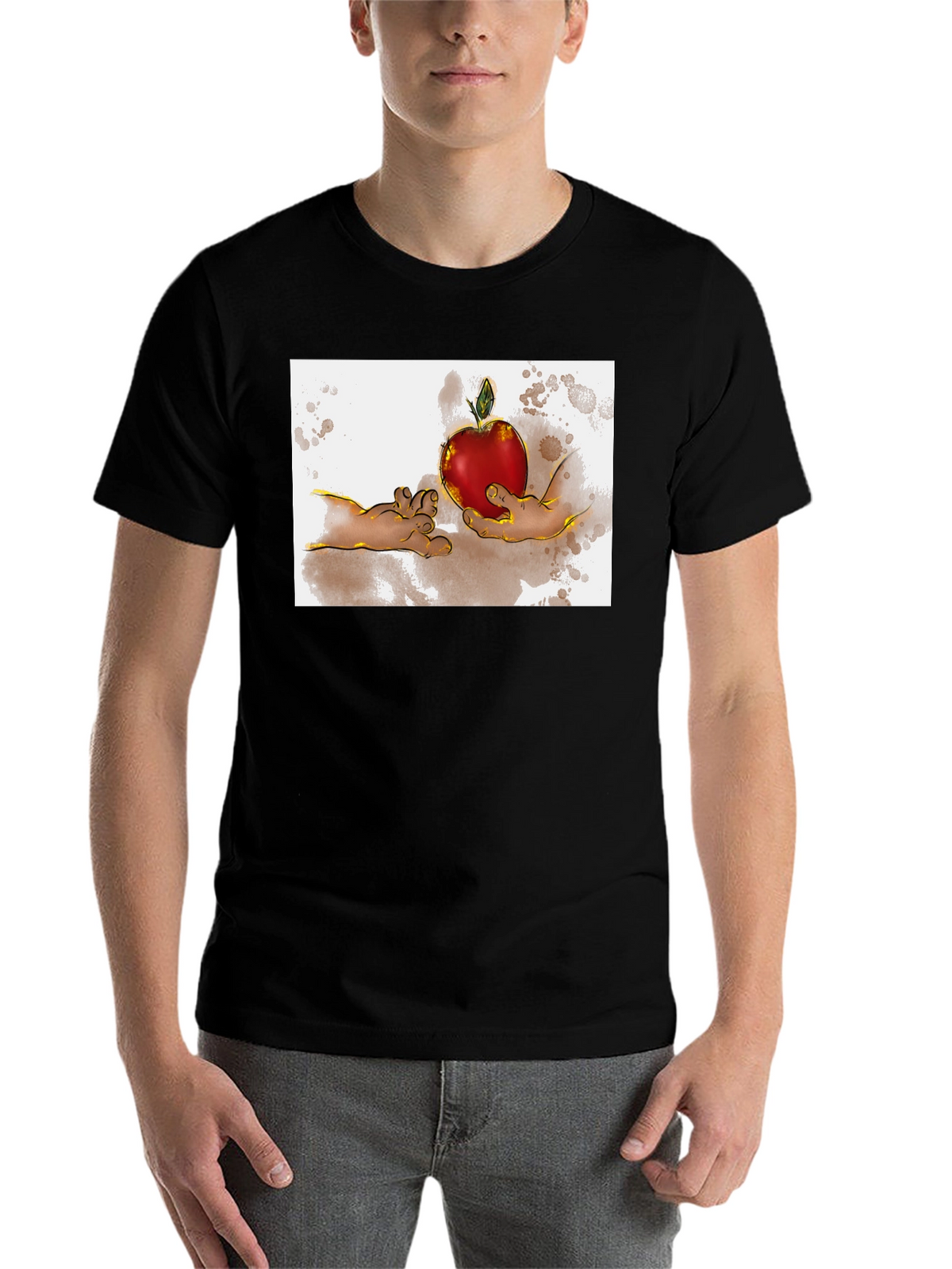 Creation of Adam Apple Graphic T-Shirt