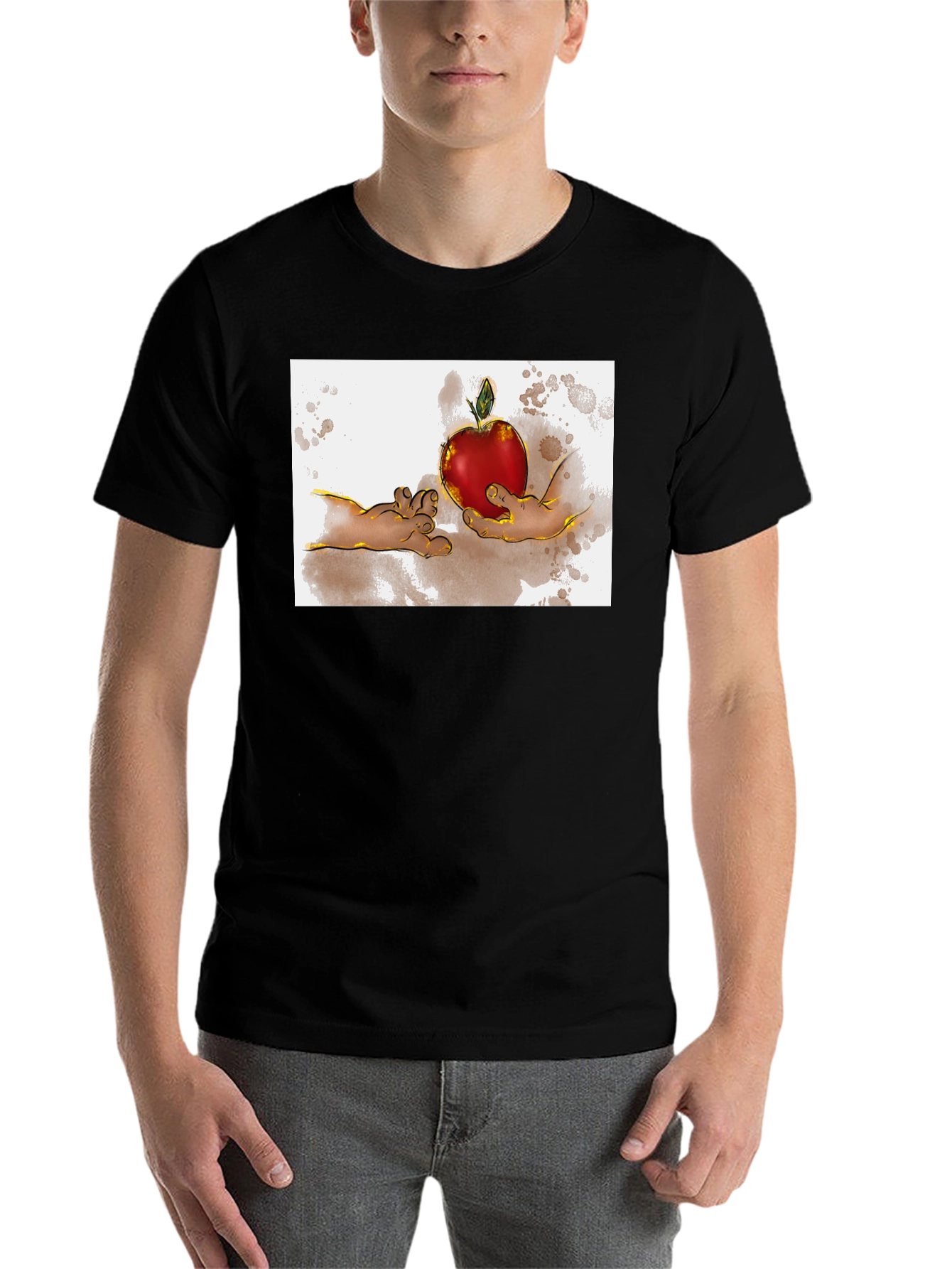 Creation of Adam Apple Graphic T-Shirt