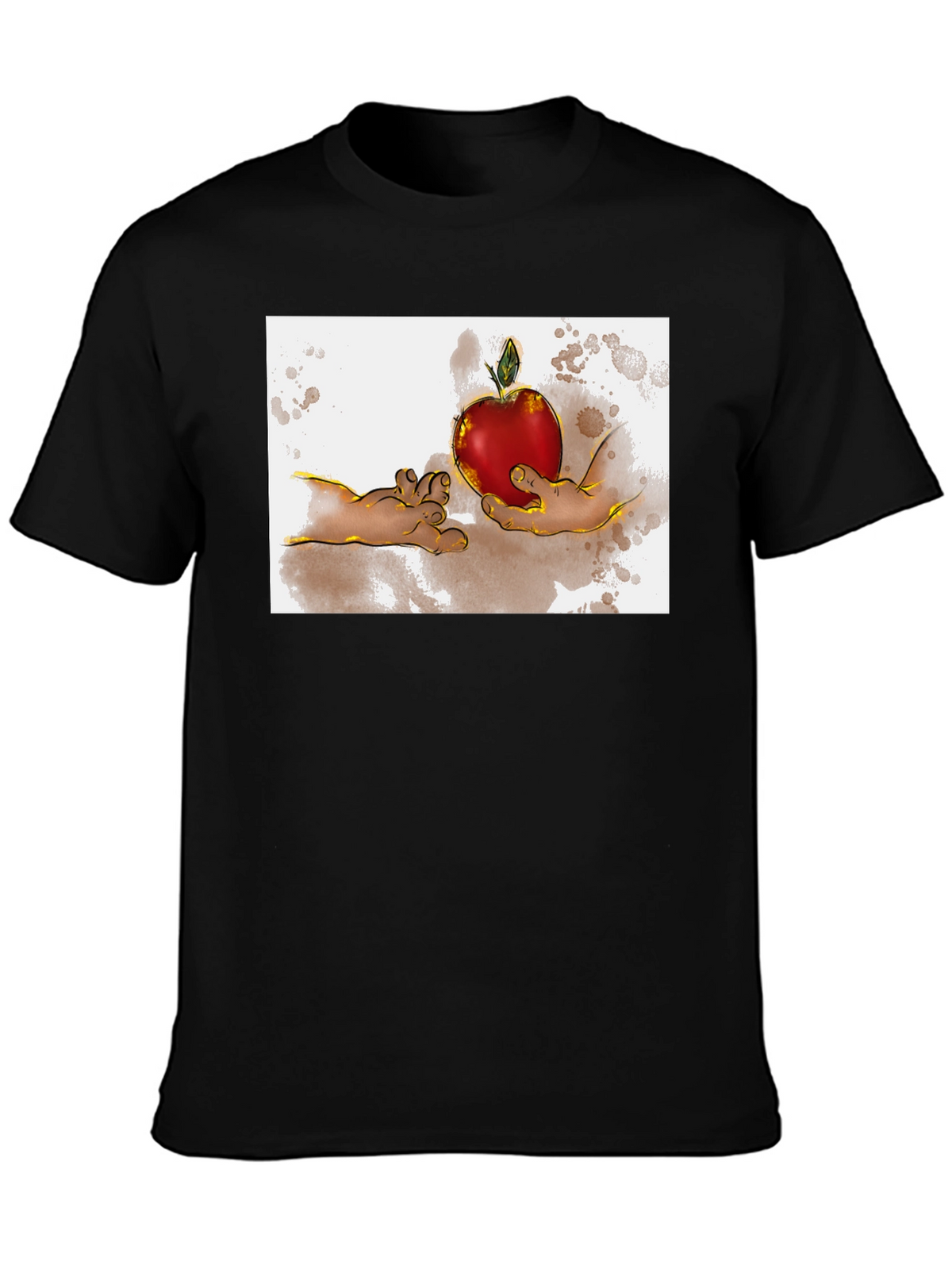 Creation of Adam Apple Graphic T-Shirt