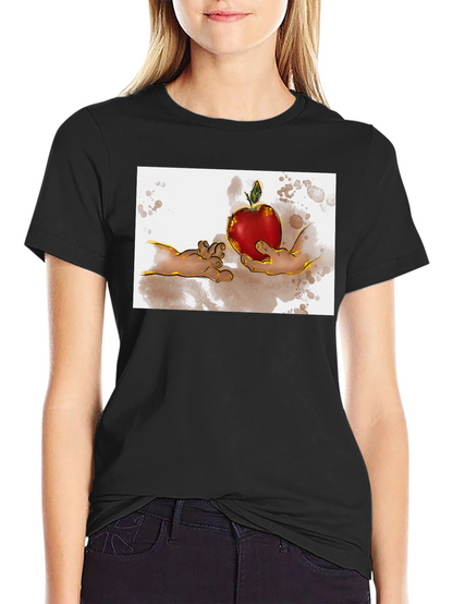 Creation of Adam Apple Graphic T-Shirt