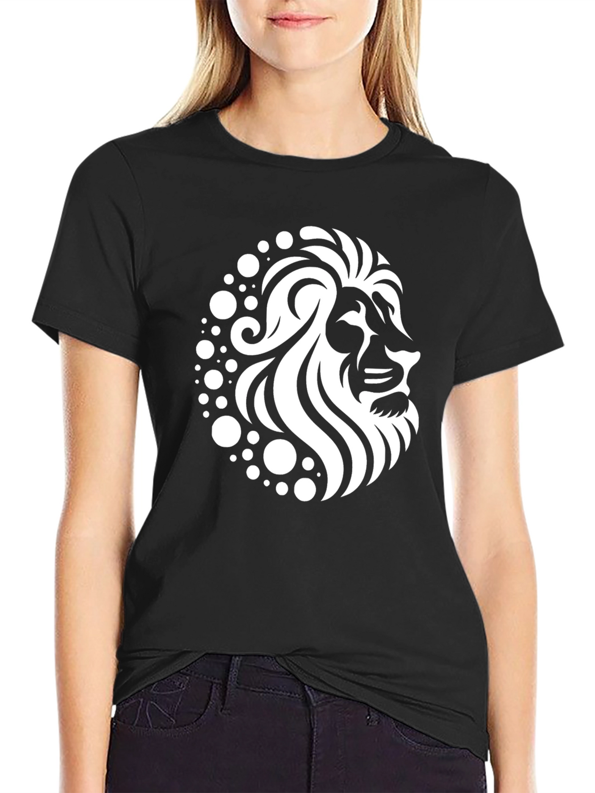 Lion Graphic Black T-Shirt - Stylish Mens Apparel