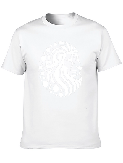 Lion Graphic Black T-Shirt - Stylish Mens Apparel