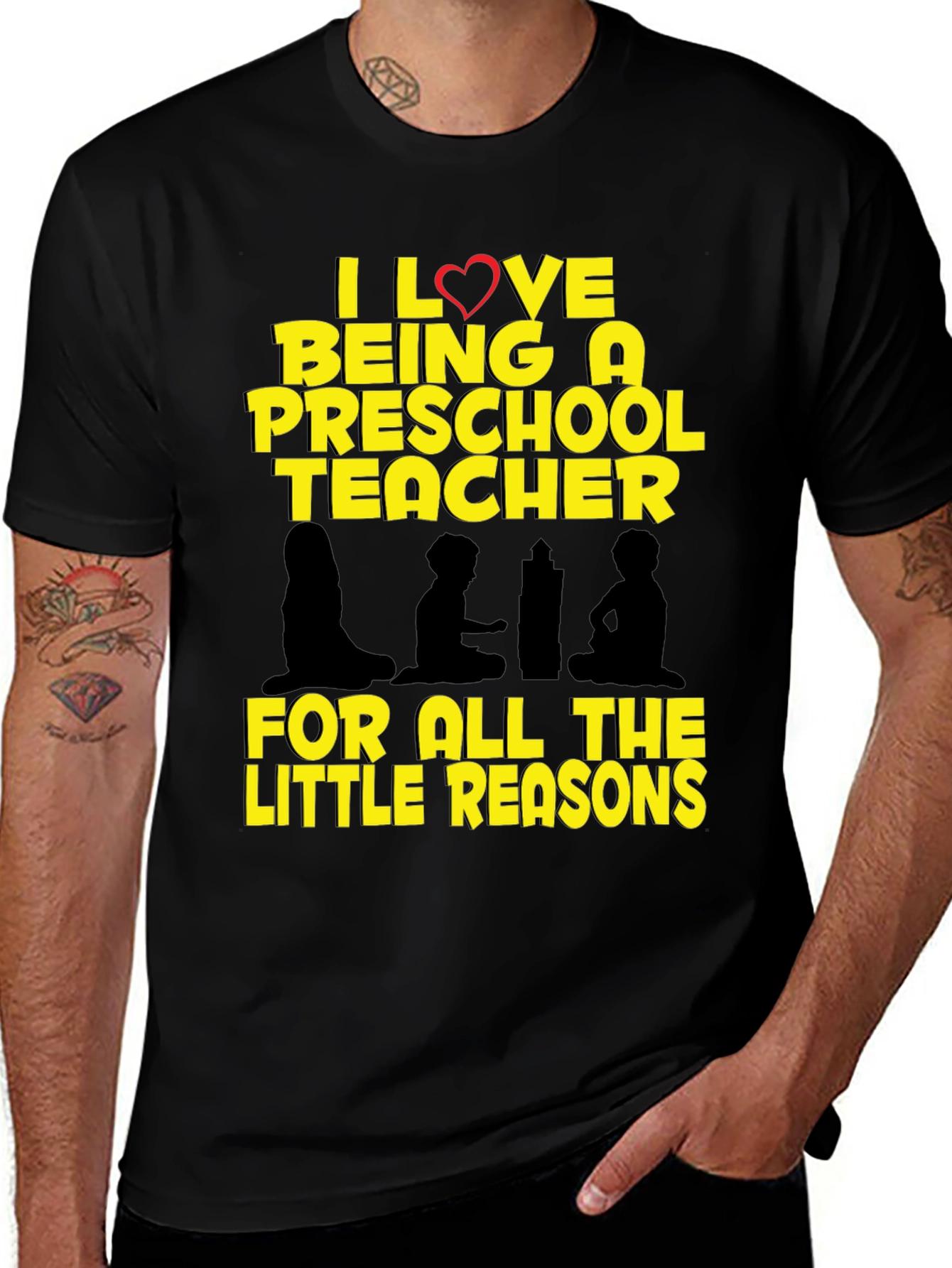 Preschool Teacher T-Shirt - I Love Being A Teacher