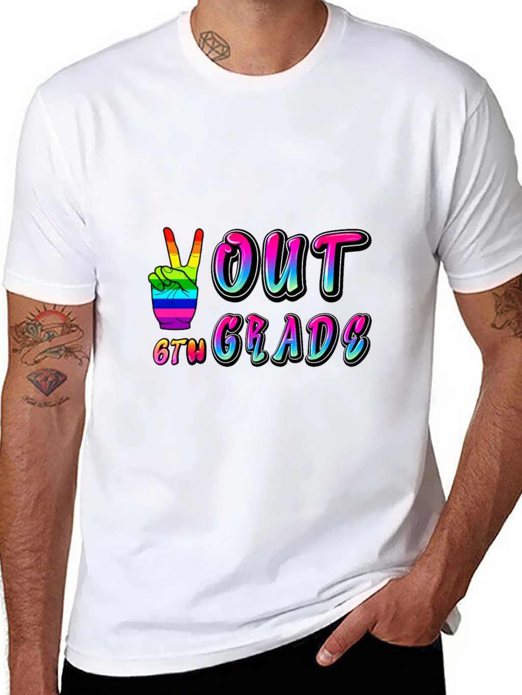 Peace Out 6th Grade Graduation T-Shirt