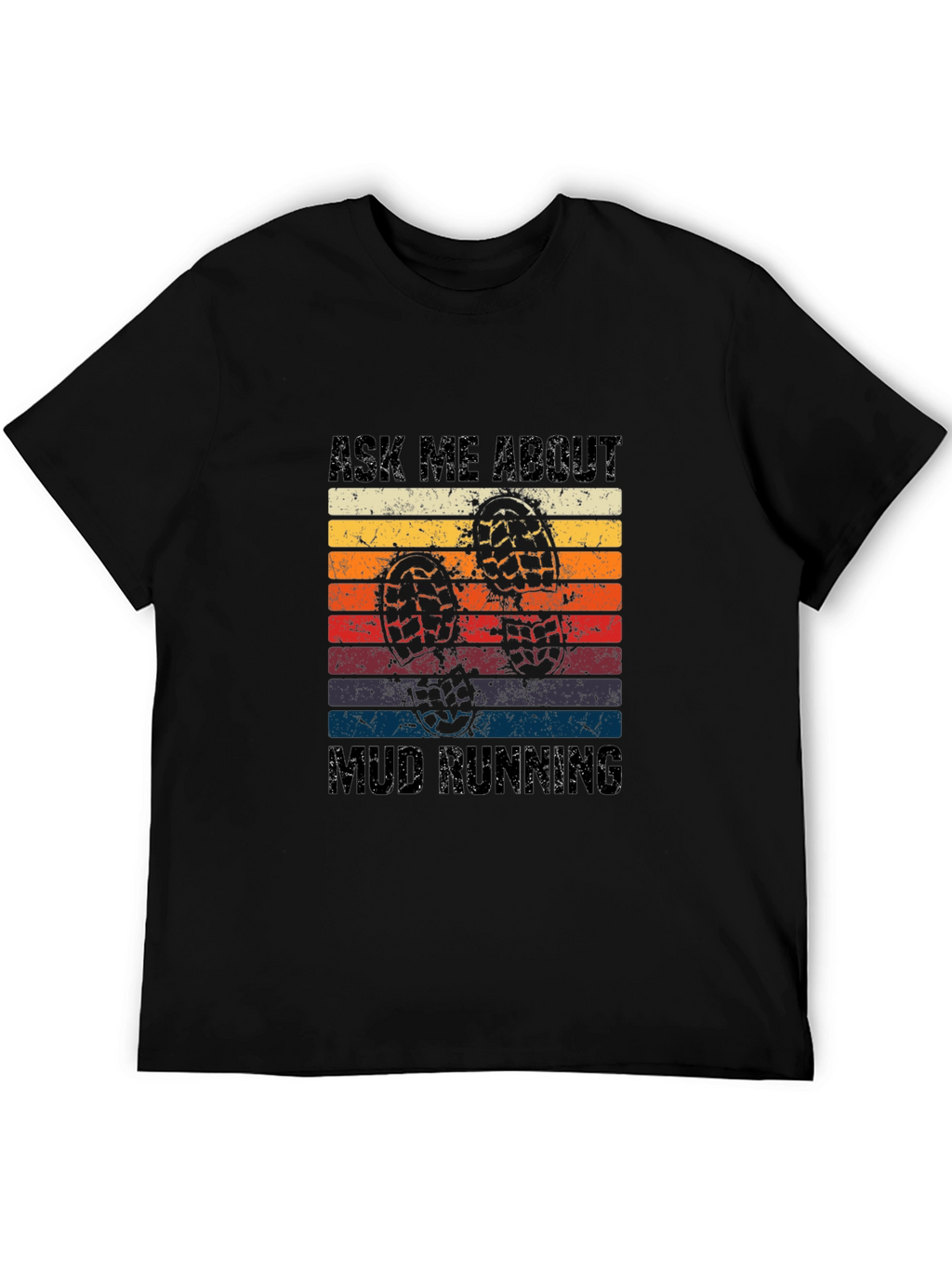 Mud Running Retro T-Shirt