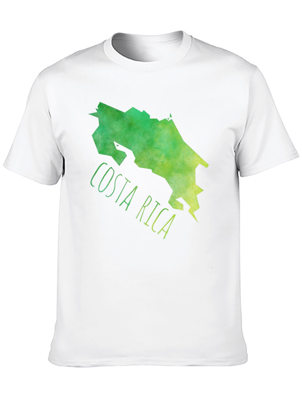 Costa Rica Map Graphic Tee - Black Cotton T-Shirt